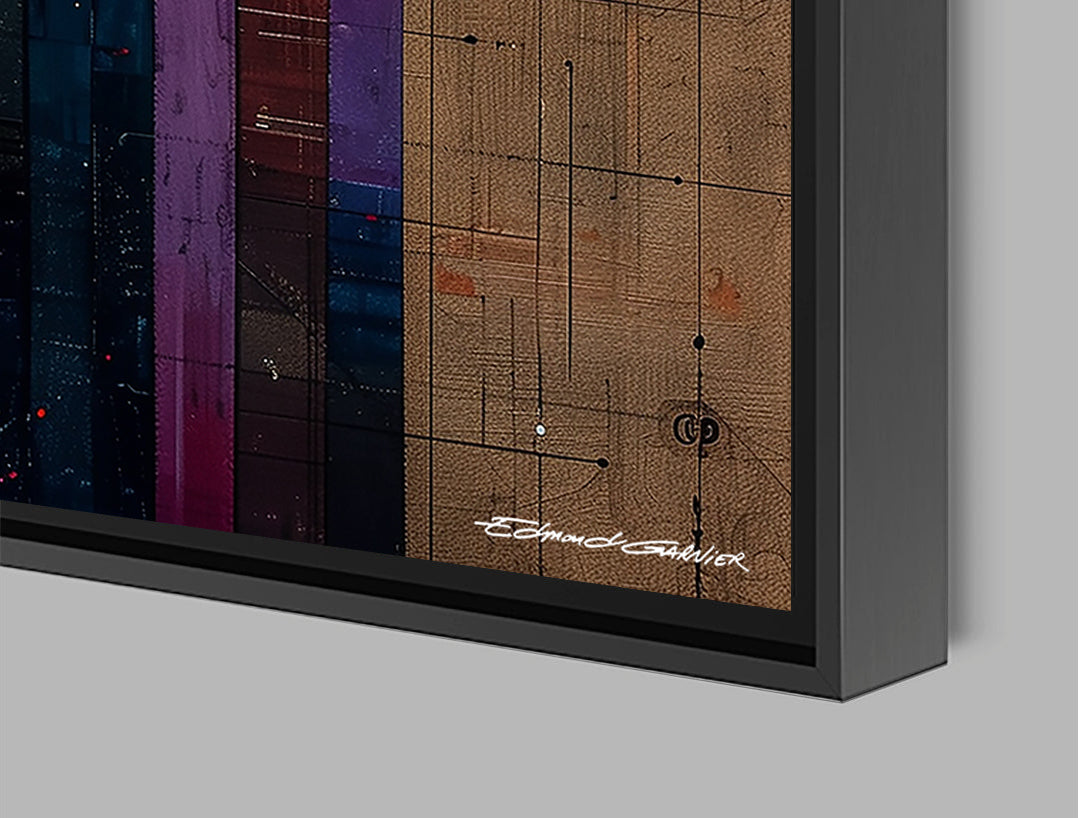 Arcadie – Peinture futuriste introspective par Edmond Garnier