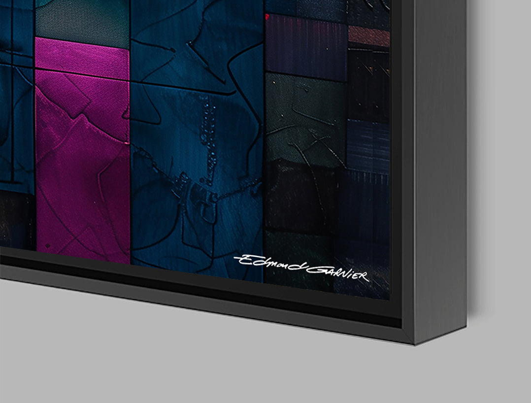 Atlantide – Peinture futuriste introspective par Edmond Garnier