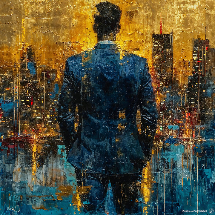 Attente – Peinture figurative introspective par Edmond Garnier