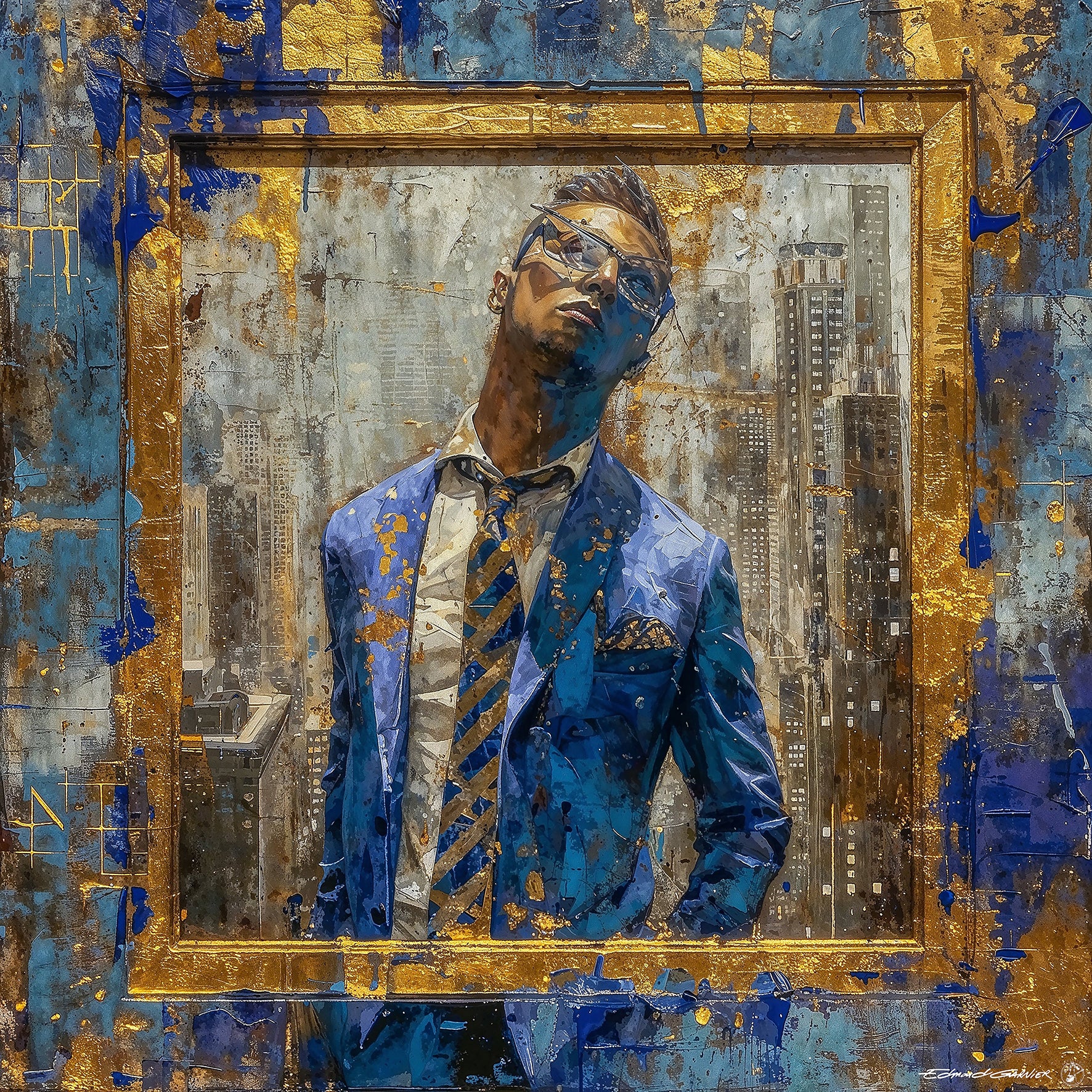 Espérance – Peinture figurative introspective par Edmond Garnier