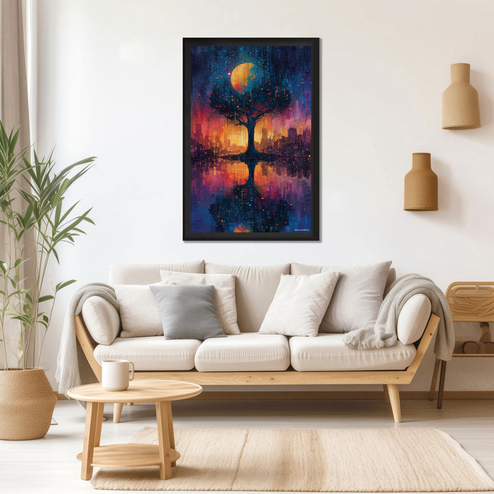 Hyperborée – Peinture futuriste introspective par Edmond Garnier