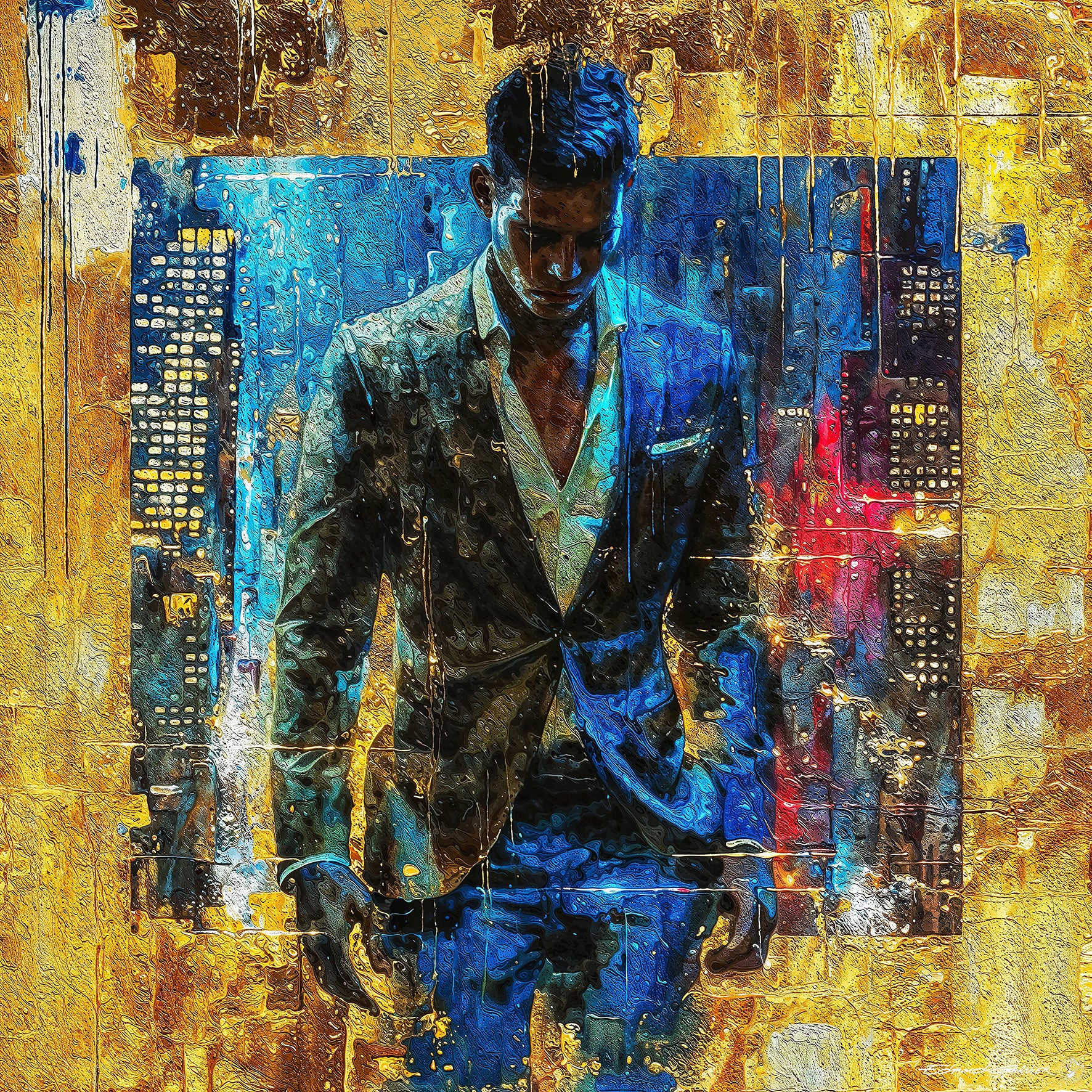 Incompris – Peinture figurative introspective par Edmond Garnier