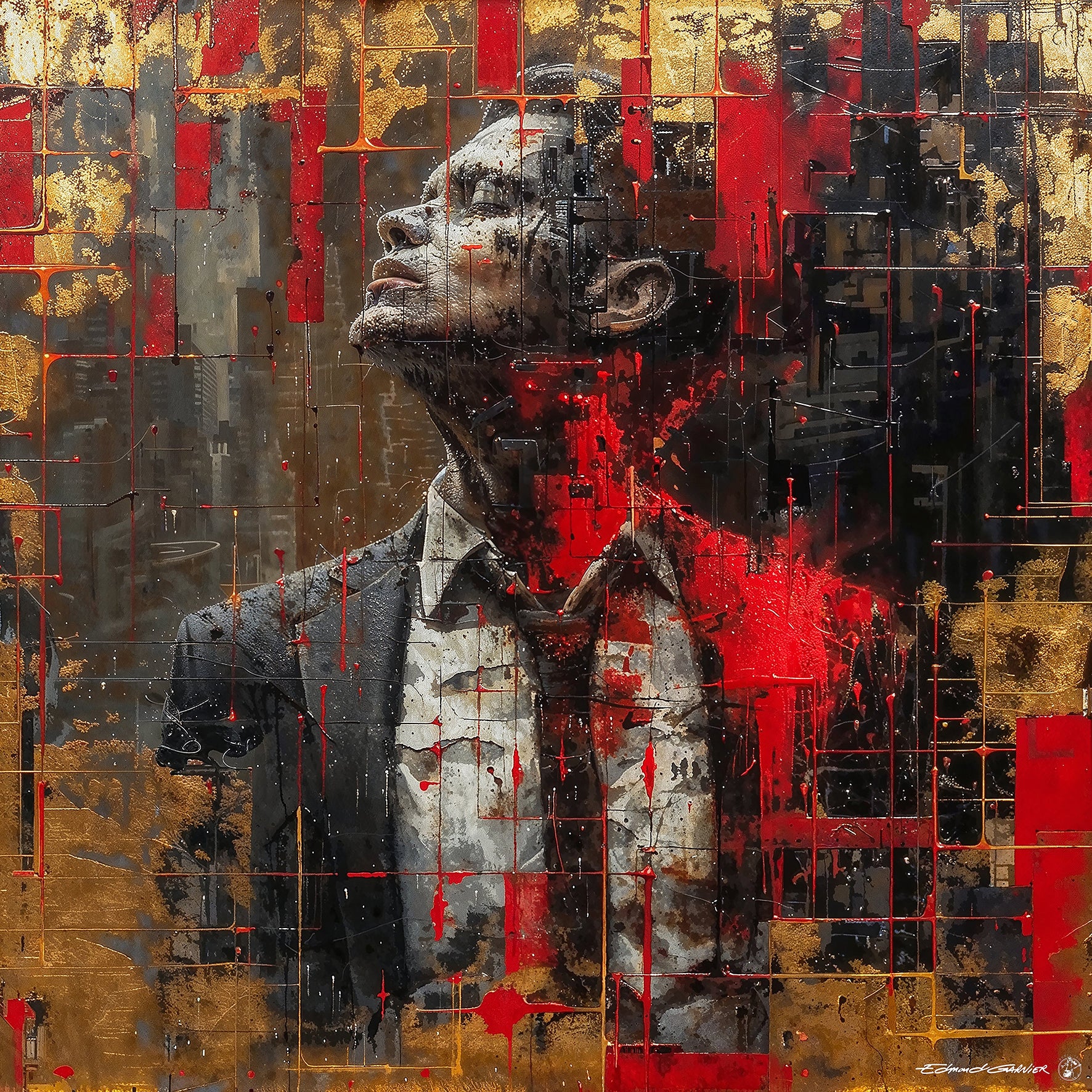 Inspiration – Peinture figurative introspective par Edmond Garnier