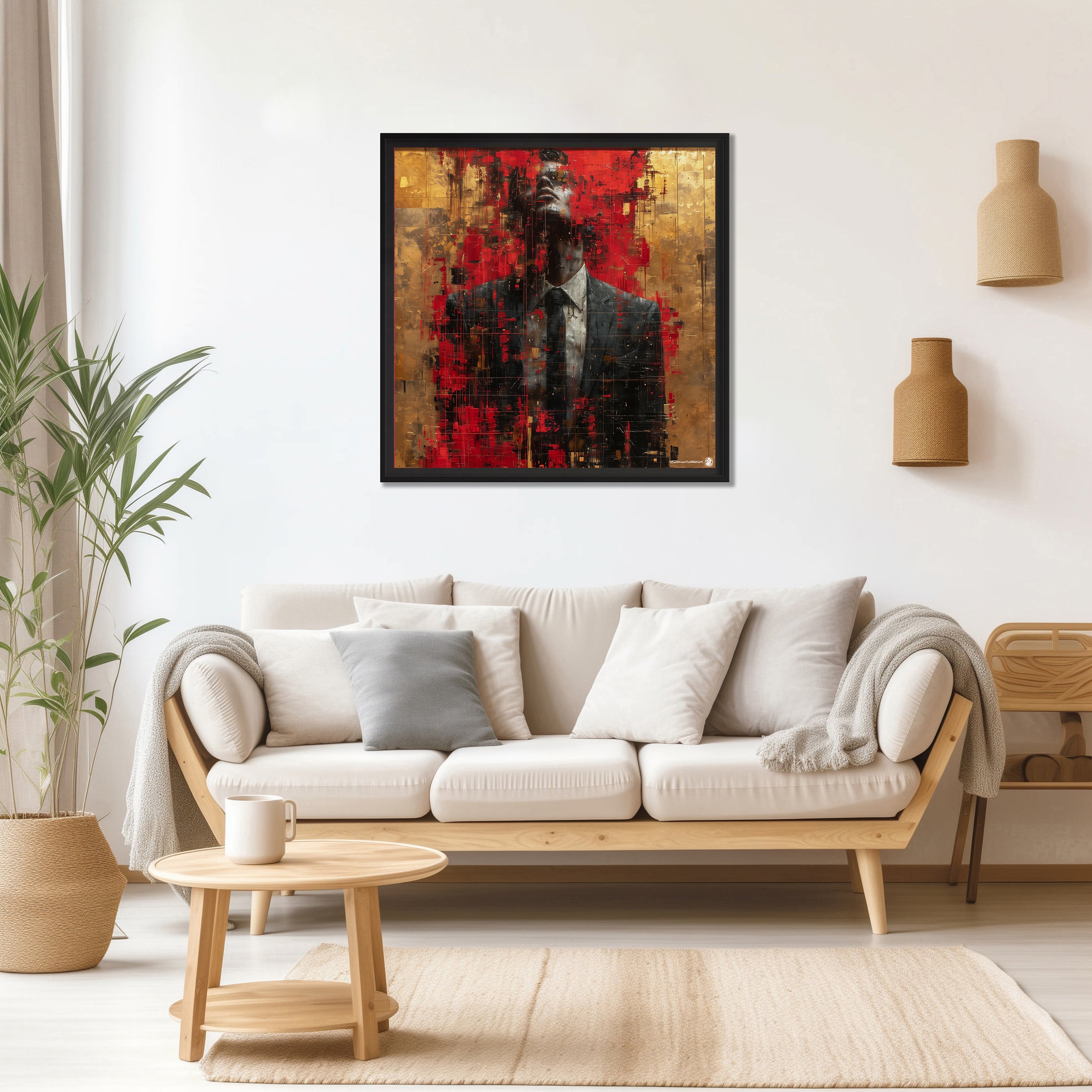 Introspection – Peinture figurative introspective par Edmond Garnier