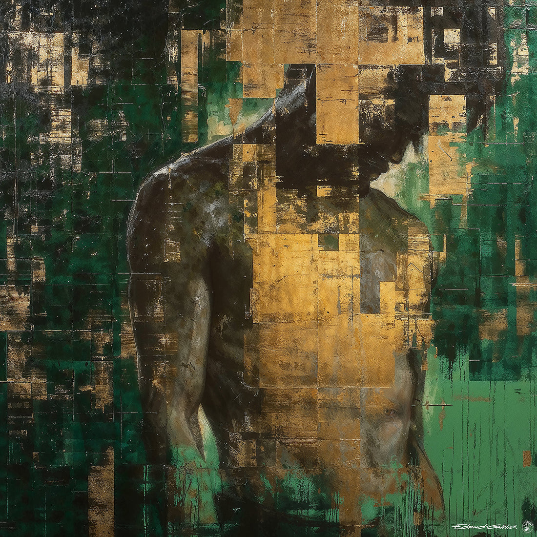 Revanche – Peinture figurative introspective par Edmond Garnier