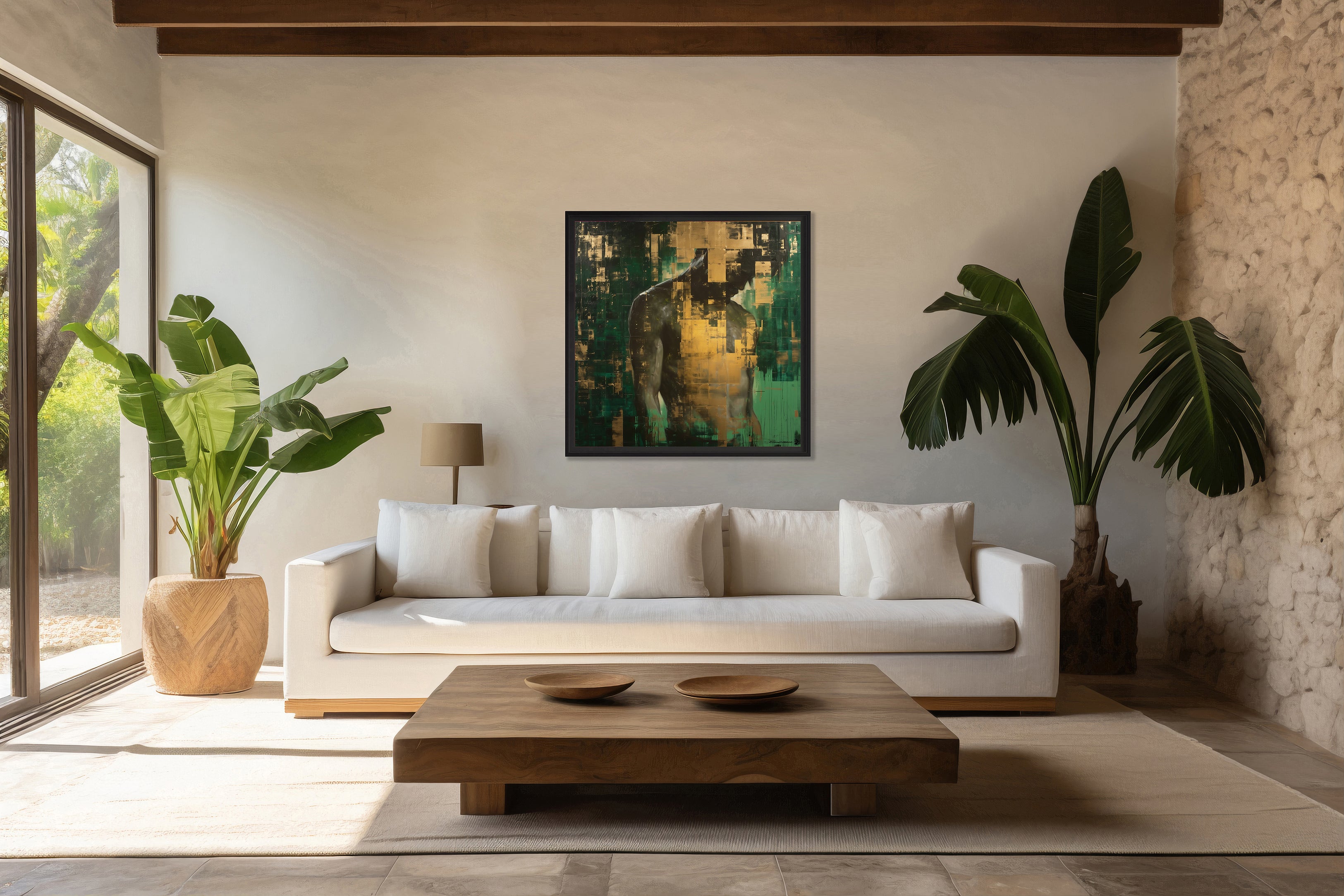 Revanche – Peinture figurative introspective par Edmond Garnier