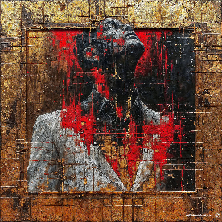 "Sentiment – Peinture abstraite expressive par Edmond Garnier"