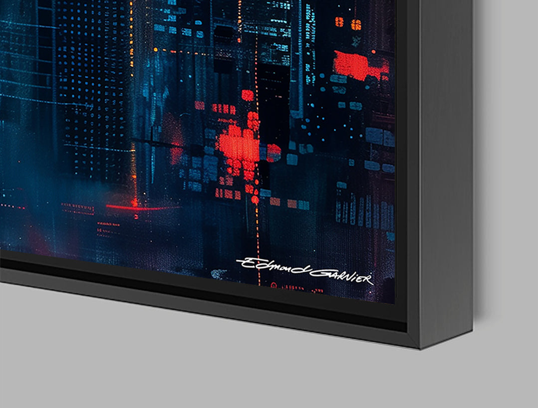 Shambhala – Peinture futuriste introspective par Edmond Garnier