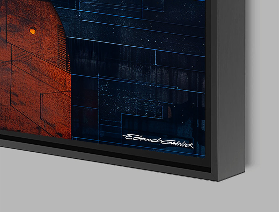 Uruk – Peinture futuriste introspective par Edmond Garnier