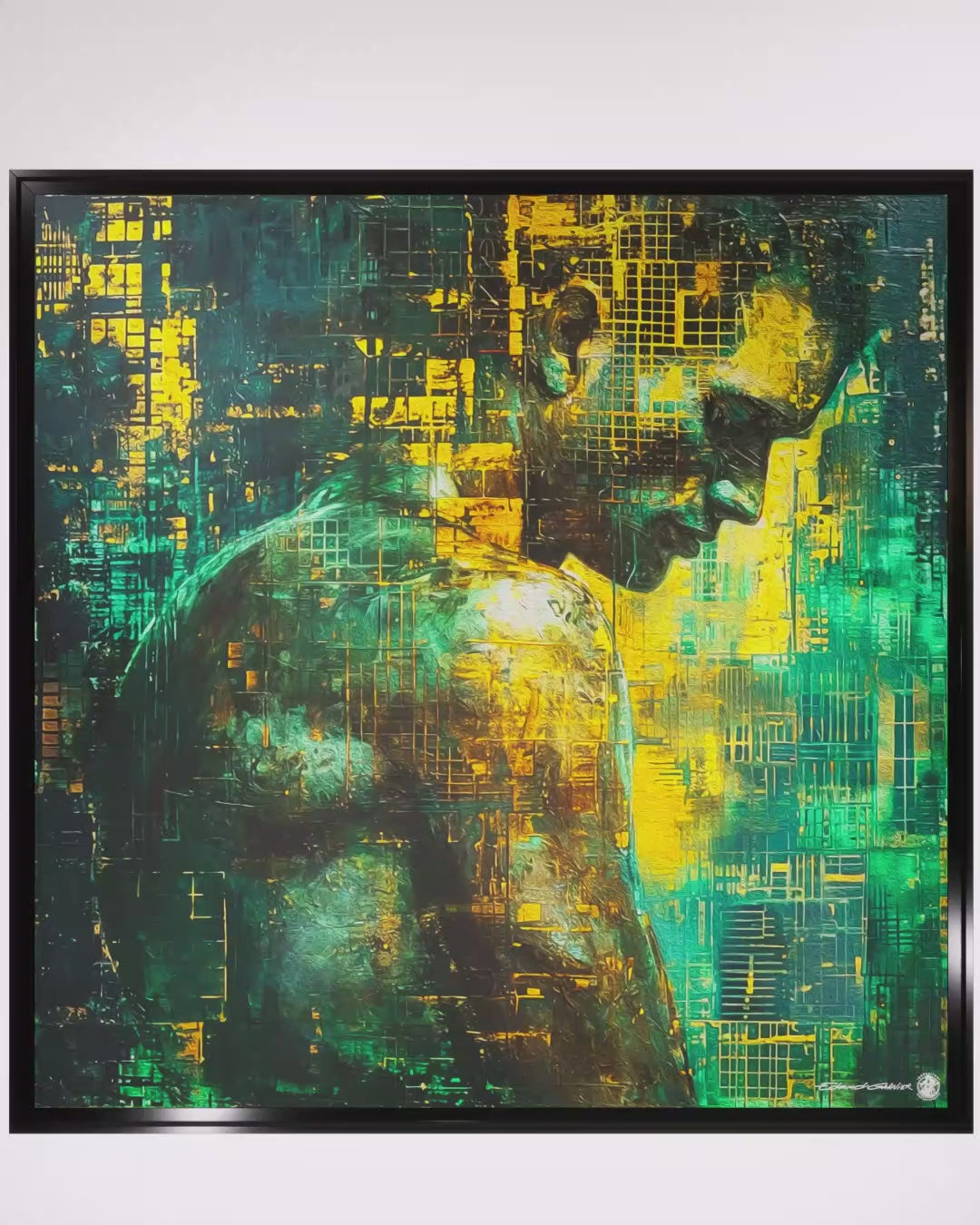 Patience – Peinture figurative introspective par Edmond Garnier