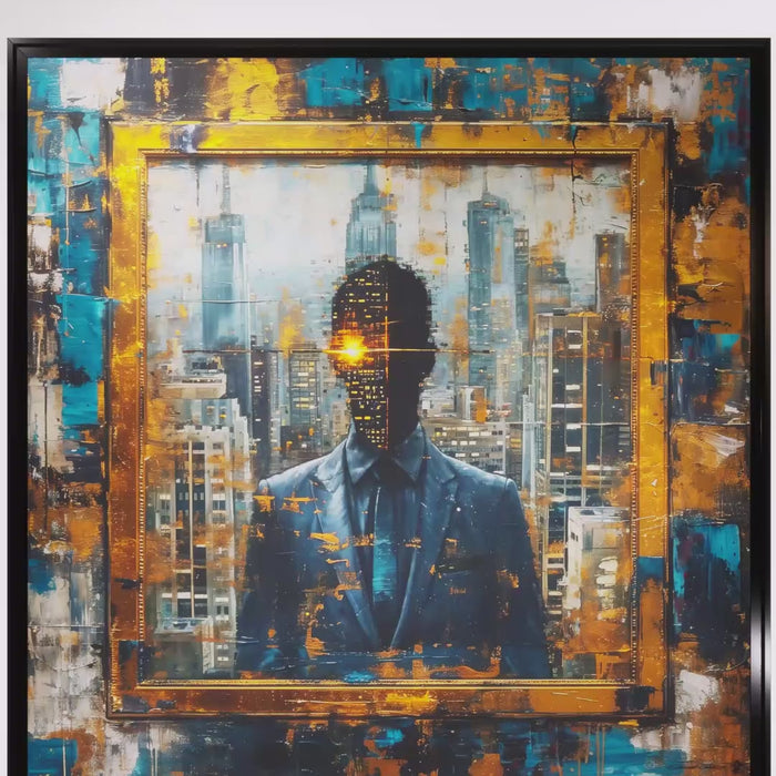 Illumination – Peinture figurative introspective par Edmond Garnier