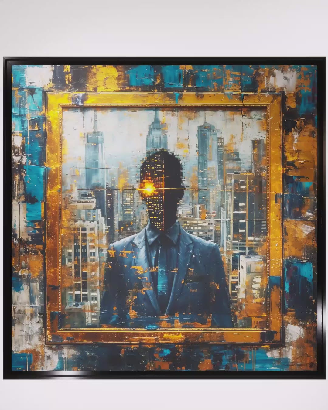 Illumination – Peinture figurative introspective par Edmond Garnier