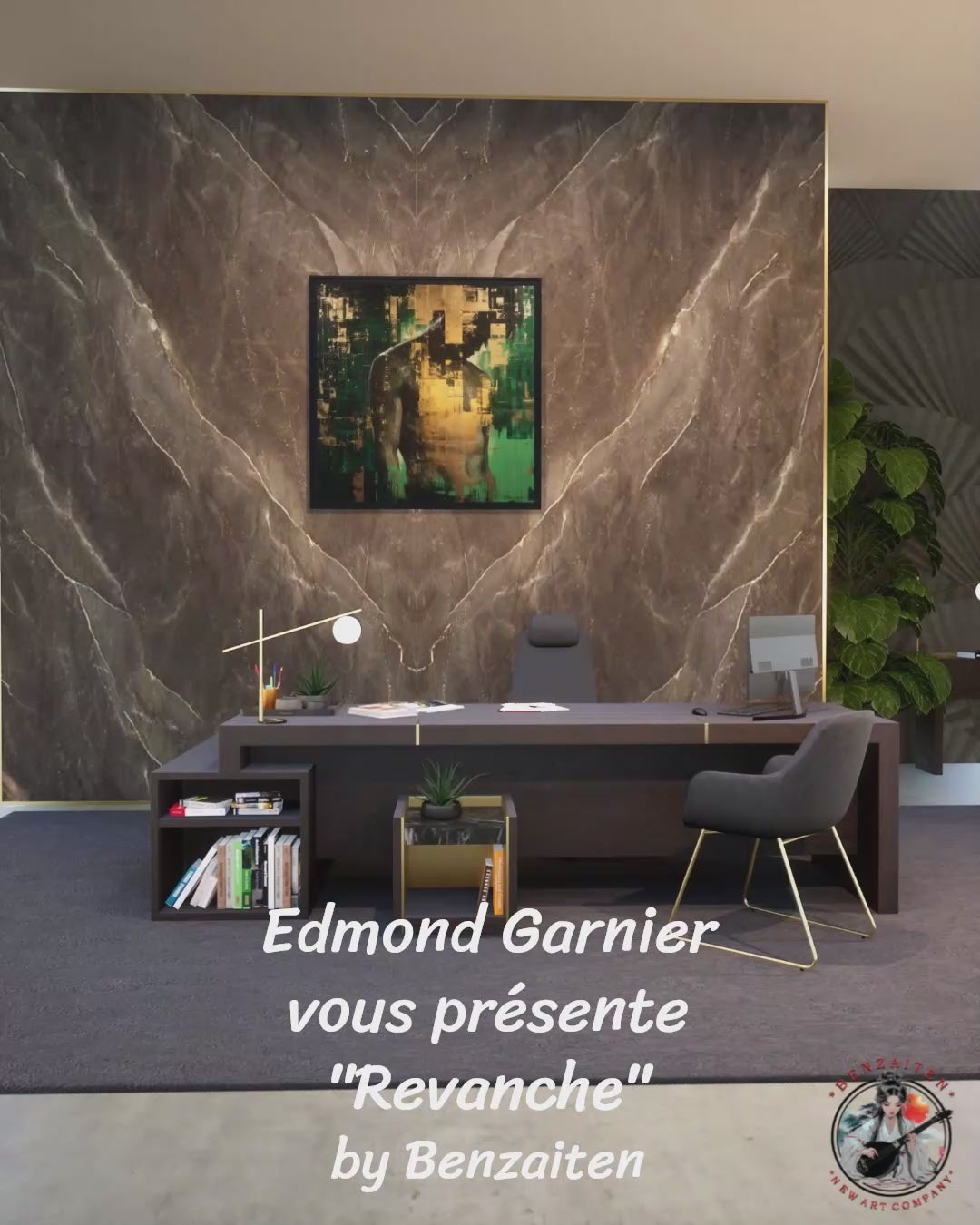 Revanche – Peinture figurative introspective par Edmond Garnier