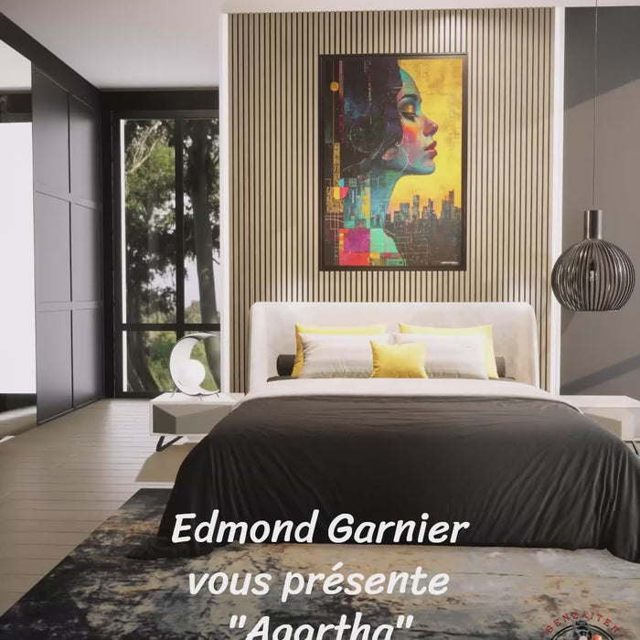 Agartha – Peinture futuriste introspective par Edmond Garnier