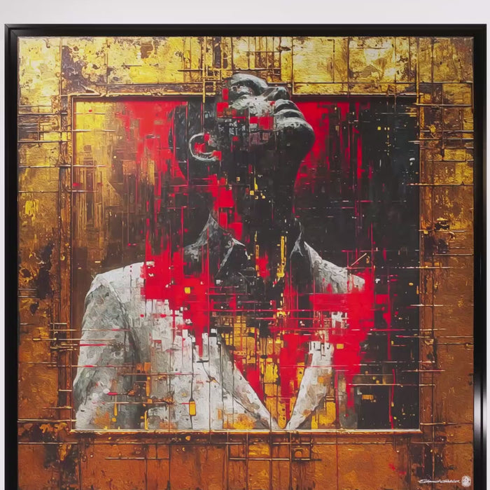 "Sentiment – Peinture abstraite expressive par Edmond Garnier"