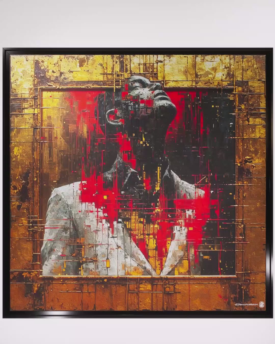 "Sentiment – Peinture abstraite expressive par Edmond Garnier"