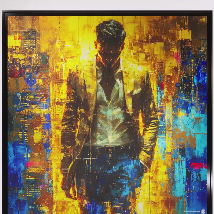 Concentration – Peinture figurative introspective par Edmond Garnier