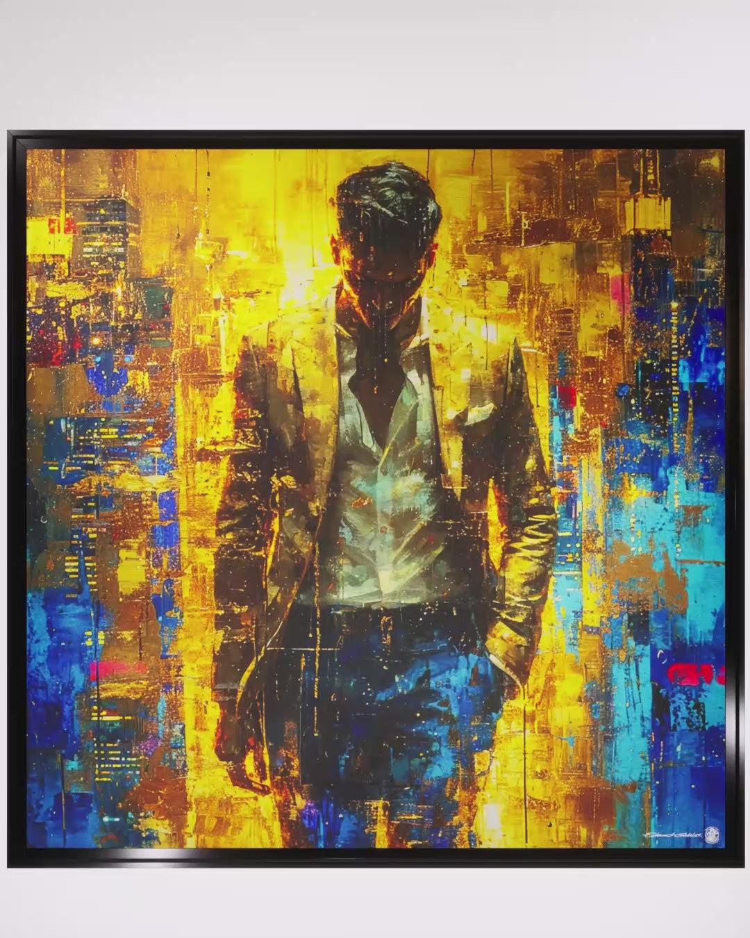 Concentration – Peinture figurative introspective par Edmond Garnier