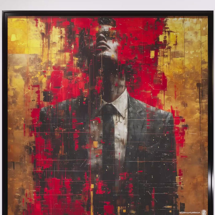 Introspection – Peinture figurative introspective par Edmond Garnier