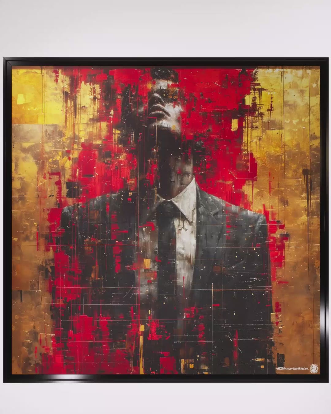 Introspection – Peinture figurative introspective par Edmond Garnier