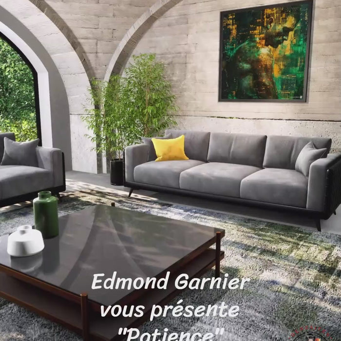 Patience – Peinture figurative introspective par Edmond Garnier