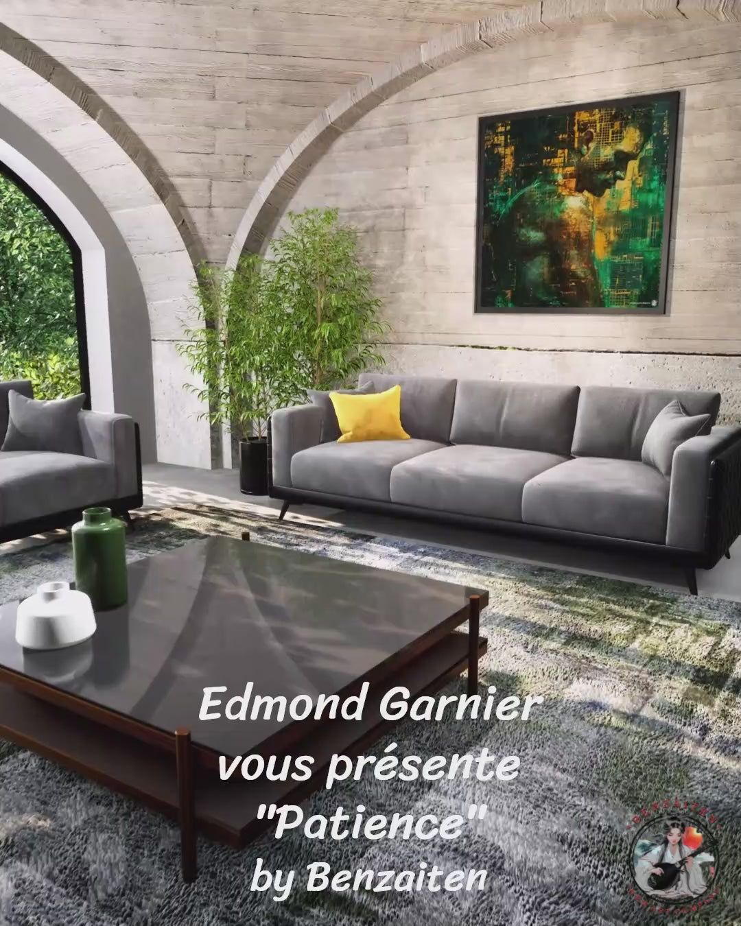 Patience – Peinture figurative introspective par Edmond Garnier