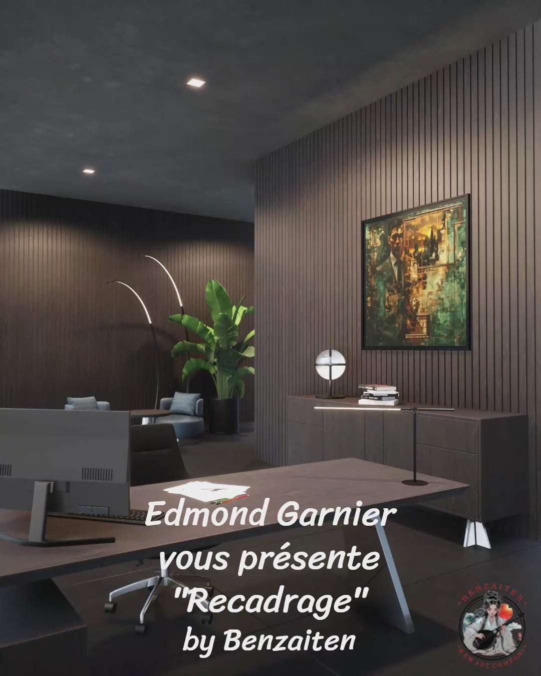 Recadrage – Peinture figurative introspective par Edmond Garnier