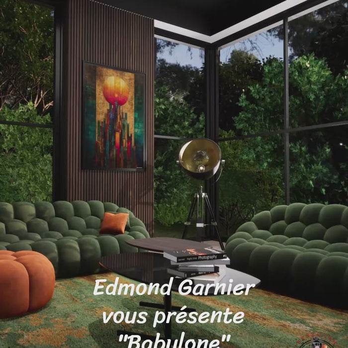 Babylone – Peinture futuriste introspective par Edmond Garnier