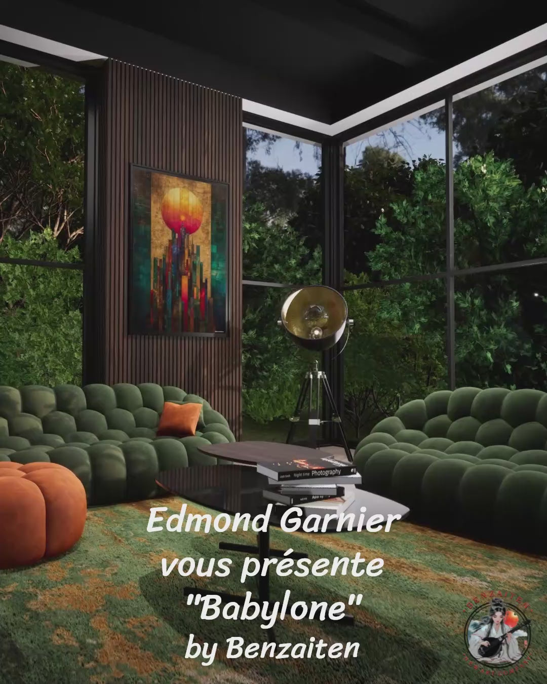 Babylone – Peinture futuriste introspective par Edmond Garnier