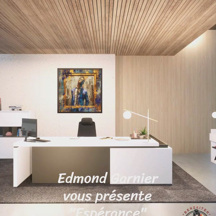 Espérance – Peinture figurative introspective par Edmond Garnier