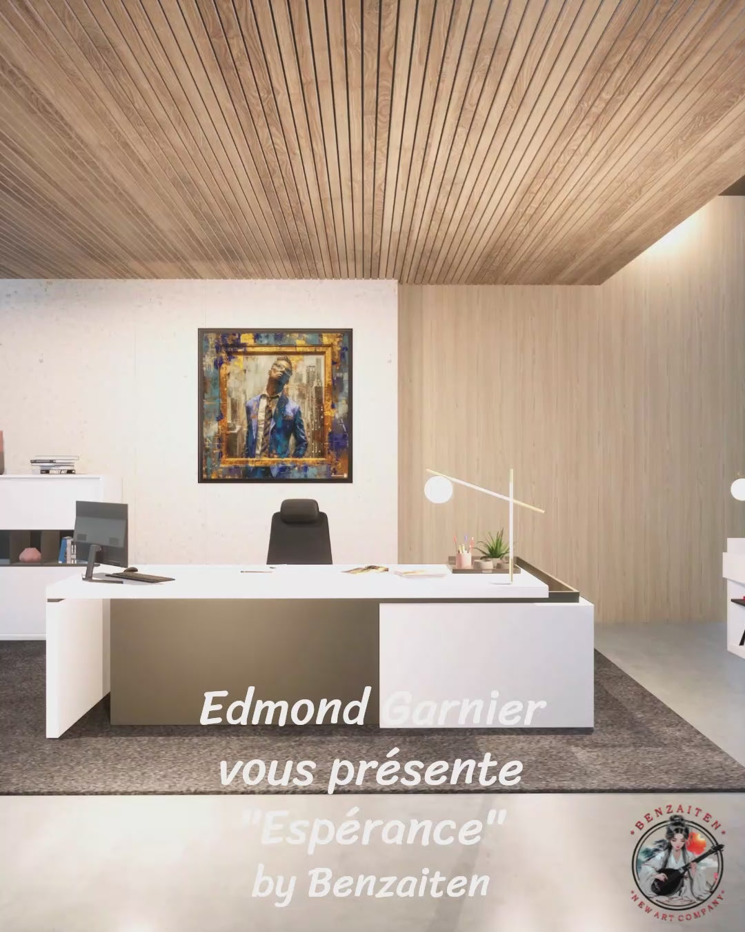 Espérance – Peinture figurative introspective par Edmond Garnier