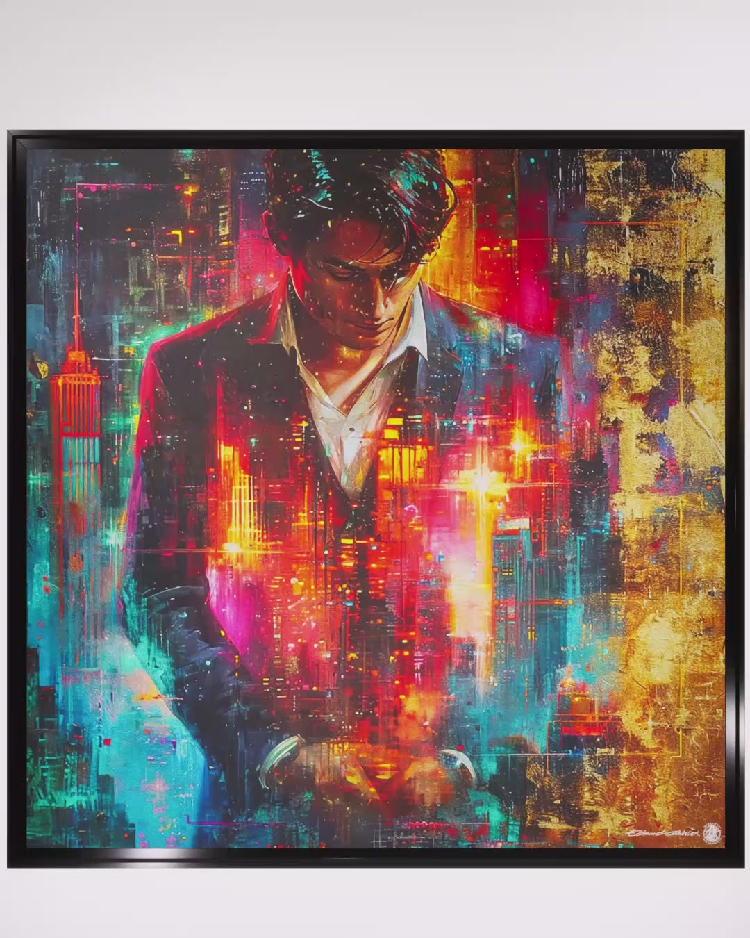 Réflexion – Peinture figurative introspective par Edmond Garnier