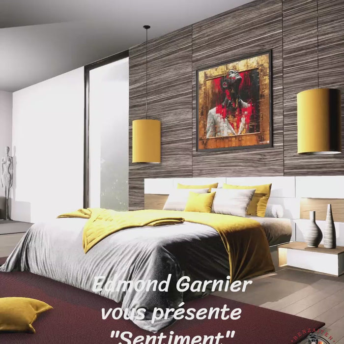 "Sentiment – Peinture abstraite expressive par Edmond Garnier"