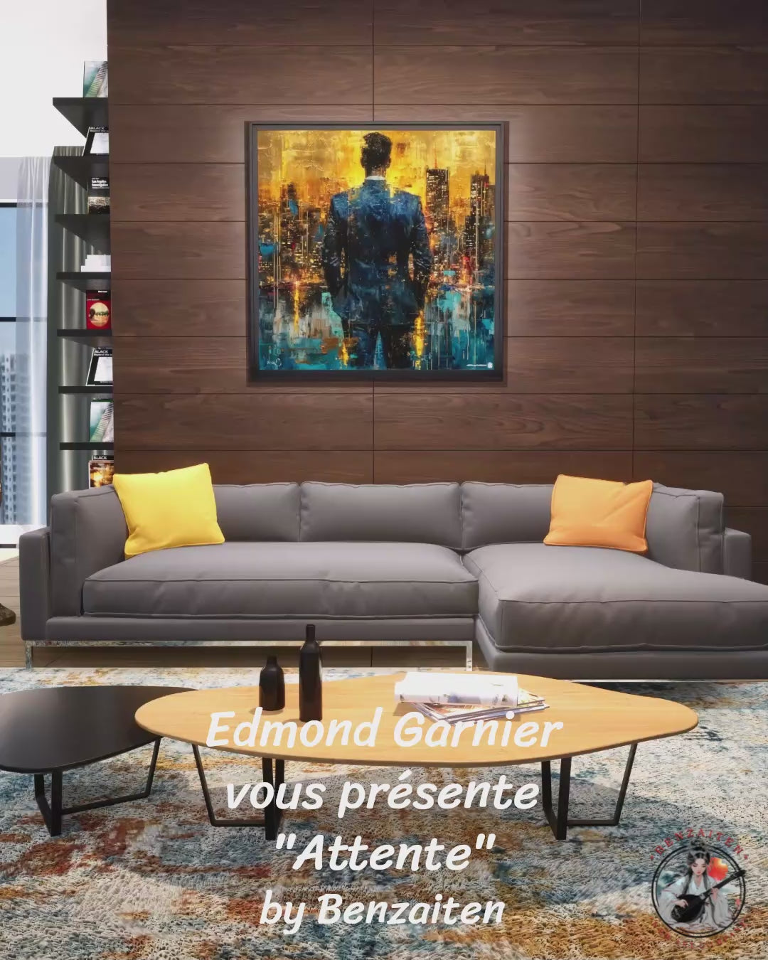 Attente – Peinture figurative introspective par Edmond Garnier