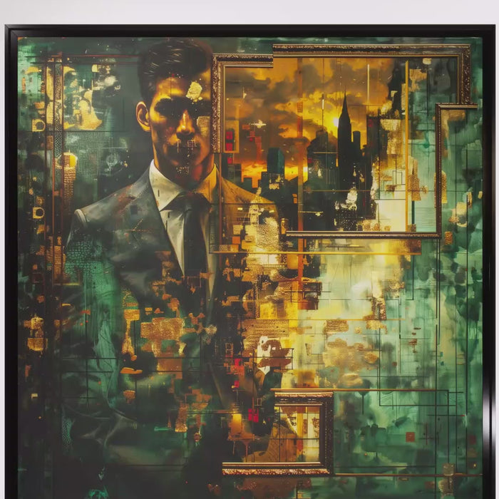 Recadrage – Peinture figurative introspective par Edmond Garnier