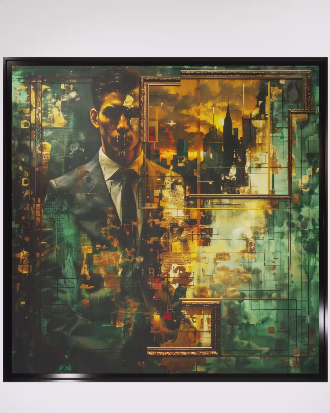 Recadrage – Peinture figurative introspective par Edmond Garnier