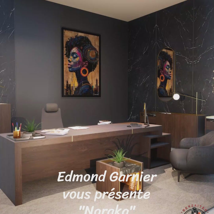 Nakara – Peinture futuriste introspective par Edmond Garnier