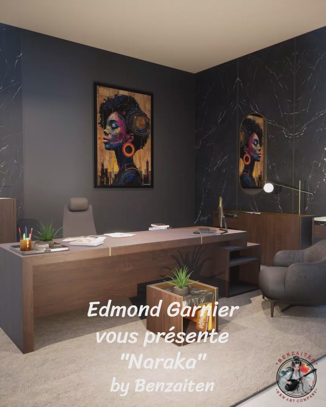 Nakara – Peinture futuriste introspective par Edmond Garnier