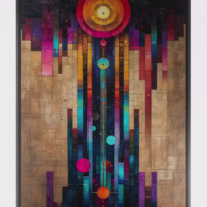 Arcadie – Peinture futuriste introspective par Edmond Garnier