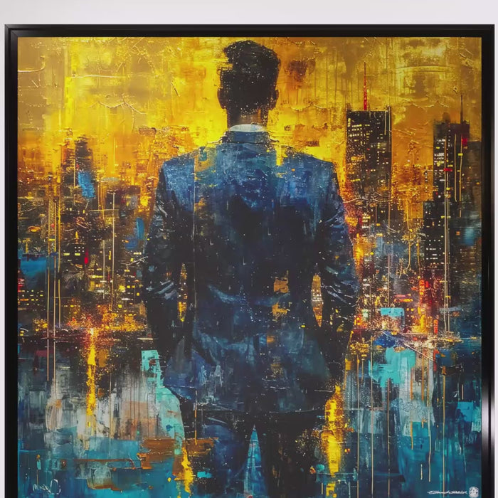 Attente – Peinture figurative introspective par Edmond Garnier