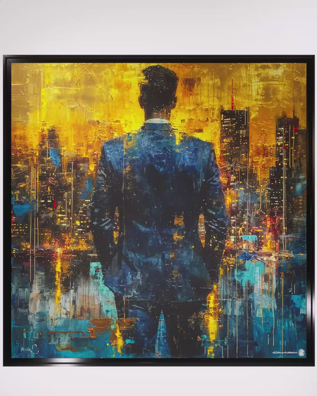 Attente – Peinture figurative introspective par Edmond Garnier